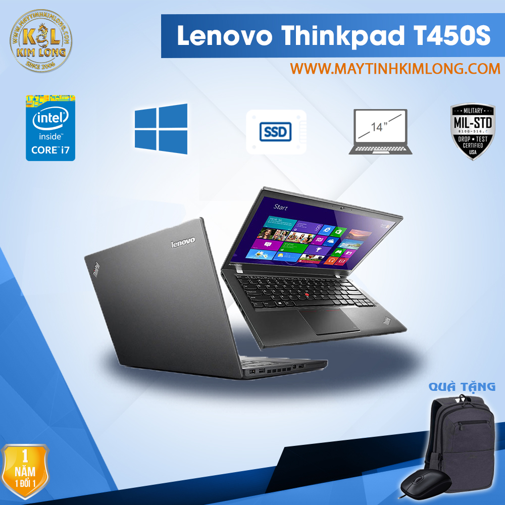 Laptop Lenovo ThinkPad T450S i7 5600U/8GB/SSD 240Gb